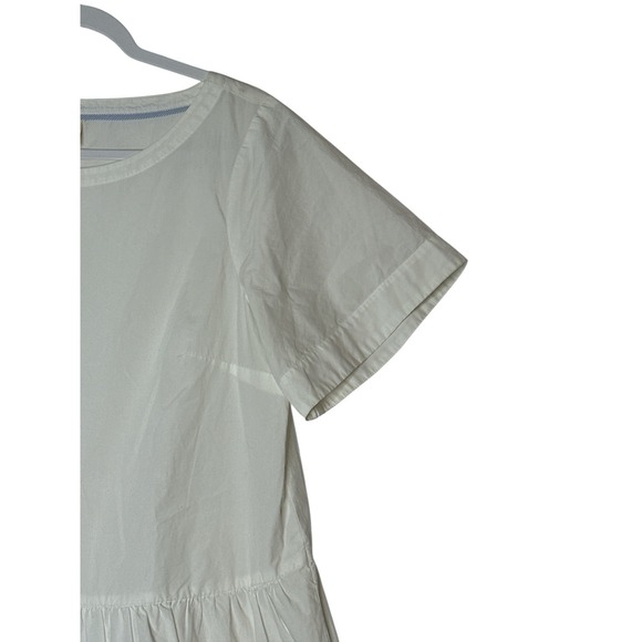 New Maeve Anthropologie Darla Poplin Swing Top Women's Large Short Sleeve Cotton - Picture 11 of 11